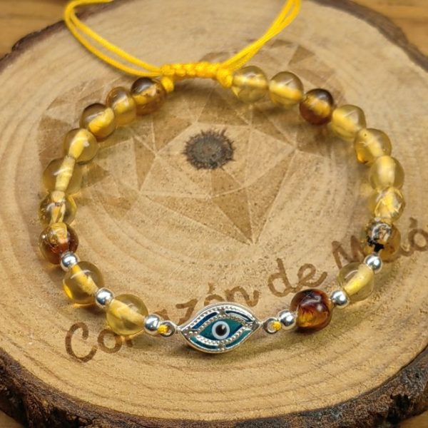 Ojo turco plata ambar mod 1