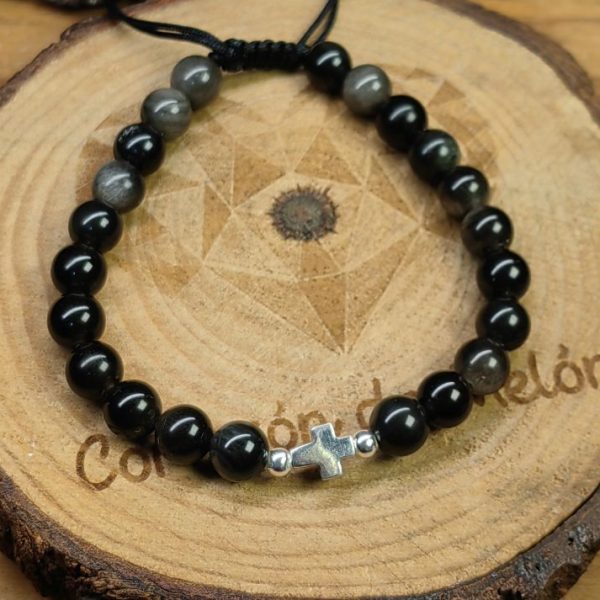 cruz plata obsidiana 2